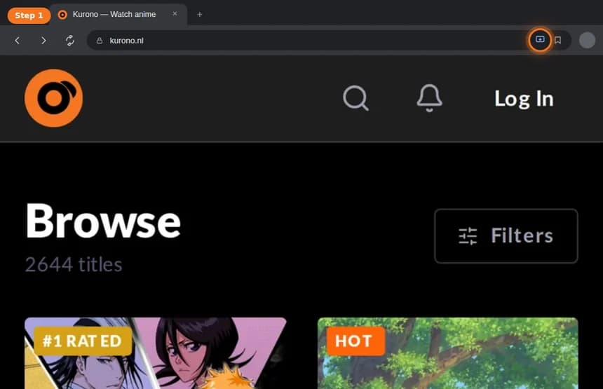 Step 1: Click the install icon